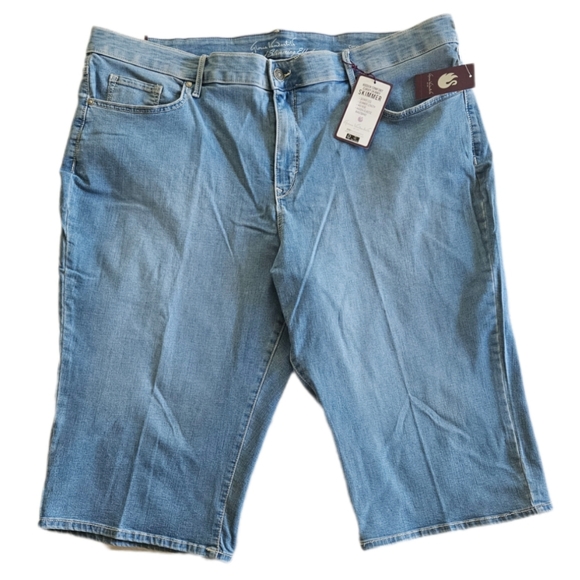 GLORIA VANDRBILT WOMENS CROP JEANS SIZE 24W SKIMMER YOGA STRETCH NEW WITH TAGS - Picture 3 of 17